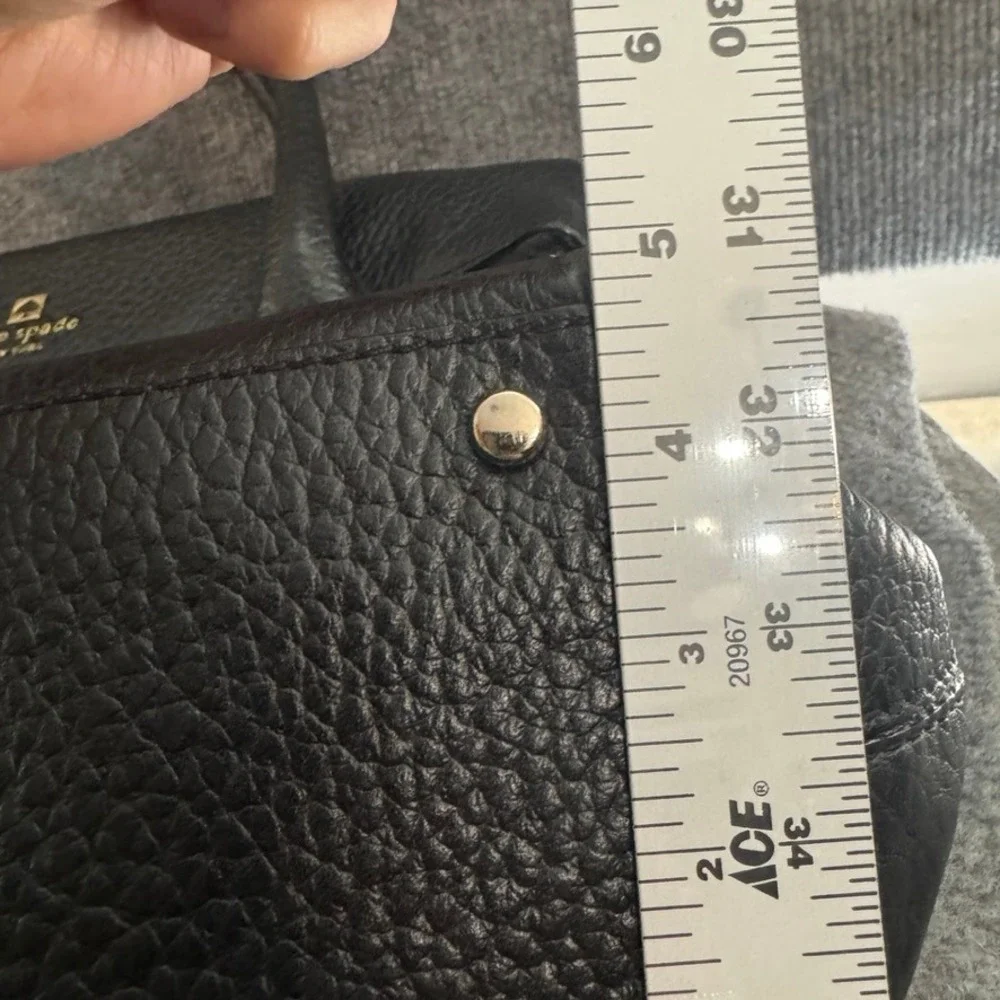 Kate Spade Cobble Hill Little Minka Black Pebbled Leather Satchel Crossbody Bag
